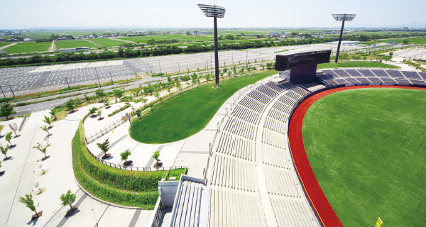 Outfield Stands and Outfield Rest Area